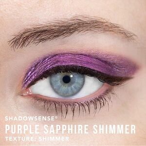 ShadowSense Purple Sapphire Shimmer NEW Metallic Violet Cream 2 Powder Eyeshadow